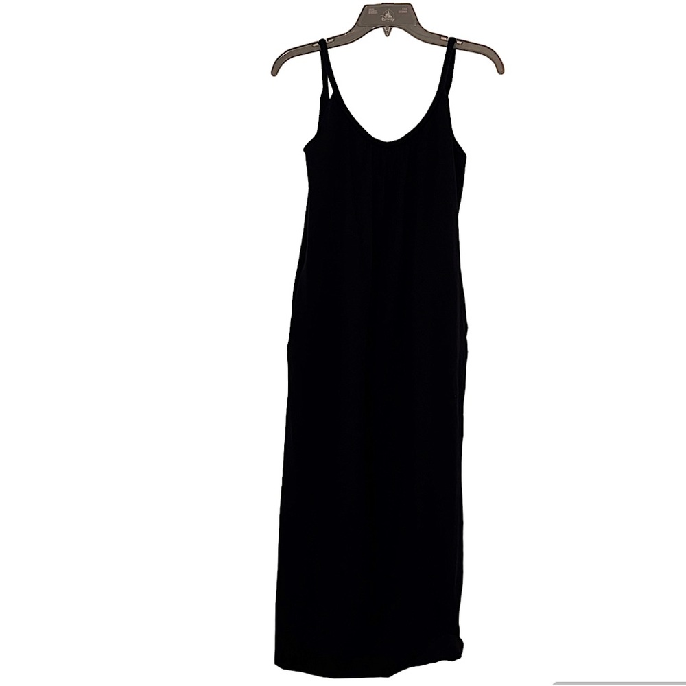 COS dark Navy minimalist maxi dress sz XS